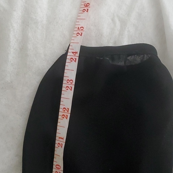 Naked Zebra Wrap Front Long Sleeve Black Blouse Size Medium - Picture 12 of 12